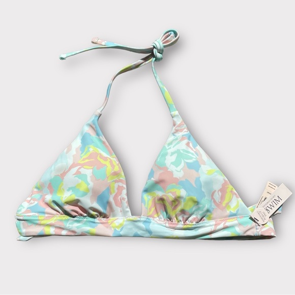 Victoria’s Secret Triangular Bikini Top Size Small Pastel Floral Push Up Padding - Picture 3 of 6